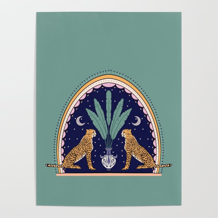 Modern cheetah couple in Middle East  Poster Gallery Image 4