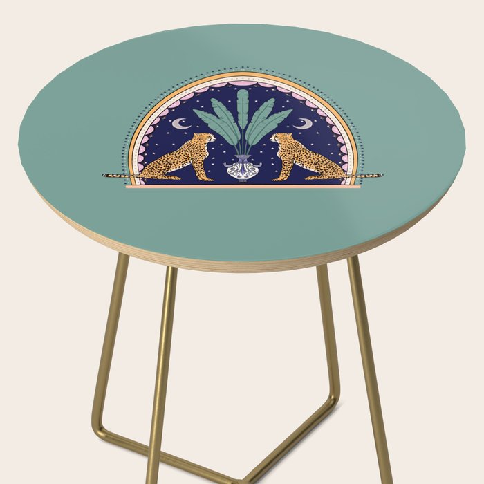 Modern cheetah couple in Middle East  Side Table Gallery Image 2
