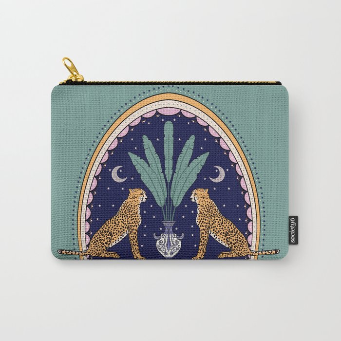 Modern cheetah couple in Middle East  Carry All Pouch Gallery Image 1