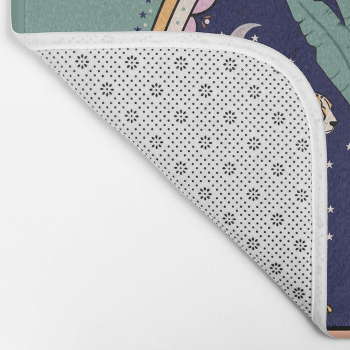 Modern cheetah couple in Middle East  Bath Mat Gallery Image 2