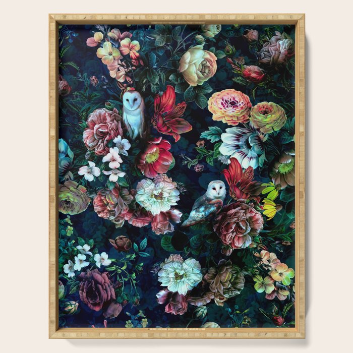 Night Garden Owls Serving Tray Gallery Image 1