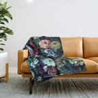 Night Garden Owls Throw Blanket Gallery Image 1