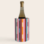 Eclectic Geo Chain Vertical Block Stripes Geometric Pattern Wine Chiller Gallery Image 3