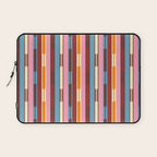 Eclectic Geo Chain Vertical Block Stripes Geometric Pattern Laptop Sleeve Gallery Image 1