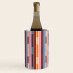 Eclectic Geo Chain Vertical Block Stripes Geometric Pattern Wine Chiller Gallery Image 2