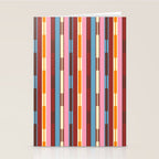 Eclectic Geo Chain Vertical Block Stripes Geometric Pattern Stationery Card Gallery Image 2
