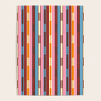 Eclectic Geo Chain Vertical Block Stripes Geometric Pattern Poster Gallery Image 4