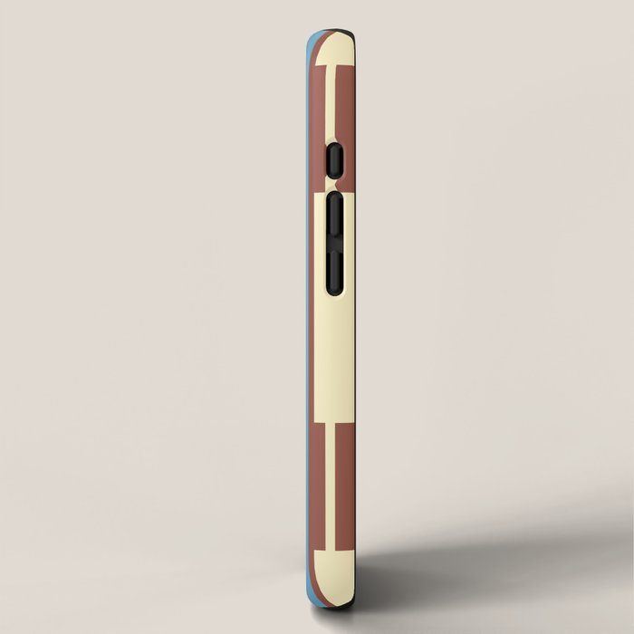 Eclectic Geo Chain Vertical Block Stripes Geometric Pattern iPhone Case Gallery Image 2