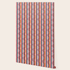 Eclectic Geo Chain Vertical Block Stripes Geometric Pattern Wallpaper Gallery Image 2