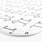 Dachshunds pattern in black and white Bath Mat Gallery Image 3