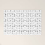 Dachshunds pattern in black and white Welcome Mat Gallery Image 1