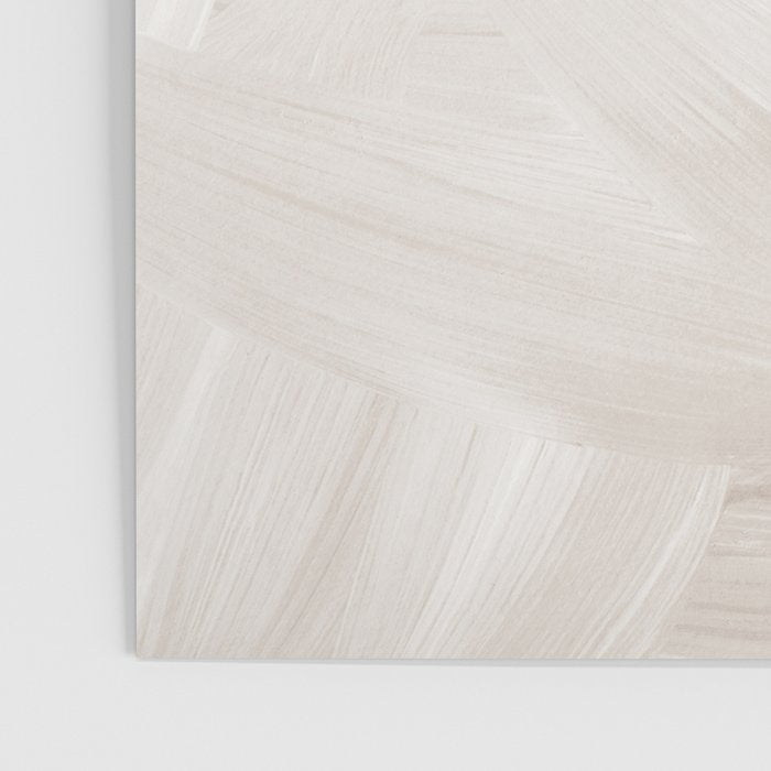 Neutral Beige Abstract, Brushstroke Art Print by Synplus Poster Gallery Image 3