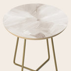 Neutral Beige Abstract, Brushstroke Art Print by Synplus Side Table Gallery Image 2
