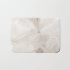 Neutral Beige Abstract, Brushstroke Art Print by Synplus Bath Mat Gallery Image 1