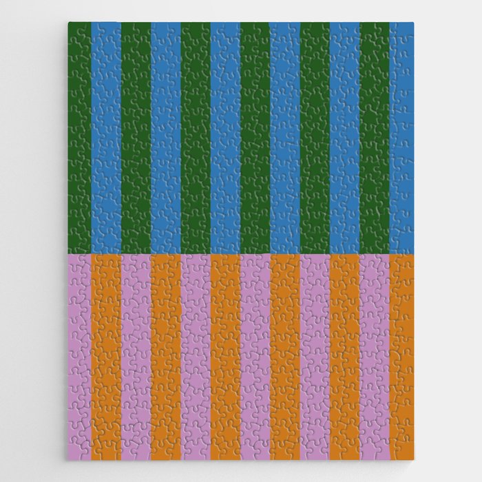 Abstraction_GEOMETRIC_STRIPE_LINE_COLORFUL_POP_ART_0701L Jigsaw Puzzle Gallery Image 1