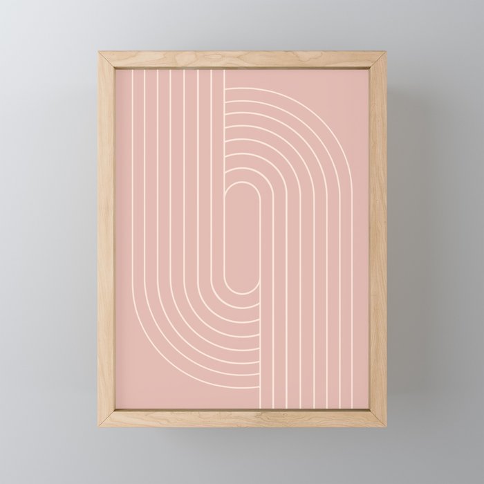 Oval Lines Abstract XXIII Mini Art Print Gallery Image 1