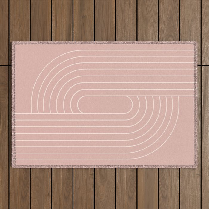 Oval Lines Abstract XXIII Outdoor Rug Gallery Image 1