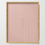 Oval Lines Abstract XXIII Serving Tray Gallery Image 1
