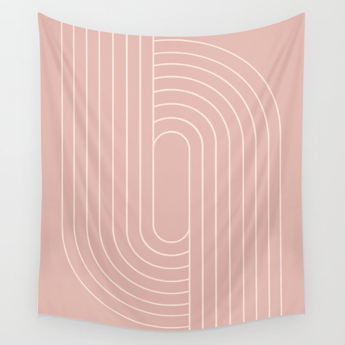 Oval Lines Abstract XXIII Wall Tapestry Gallery Image 1