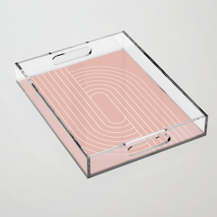Oval Lines Abstract XXIII Acrylic Tray Gallery Image 1
