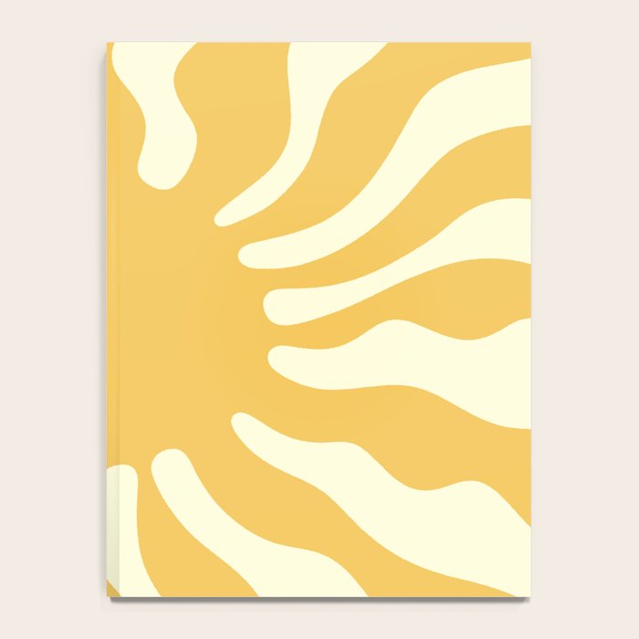 Sun Rays  \\ Vanilla Cream Beige & Lemon Cake Yellow Color Palette Notebook Gallery Image 4