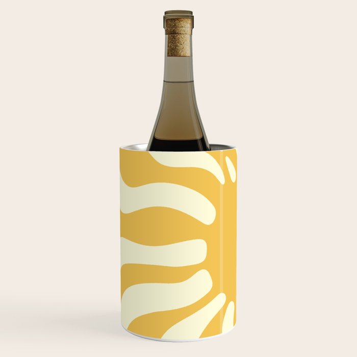 Sun Rays  \\ Vanilla Cream Beige & Lemon Cake Yellow Color Palette Wine Chiller Gallery Image 2