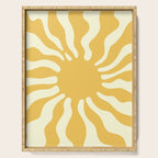Sun Rays  \\ Vanilla Cream Beige & Lemon Cake Yellow Color Palette Serving Tray Gallery Image 1
