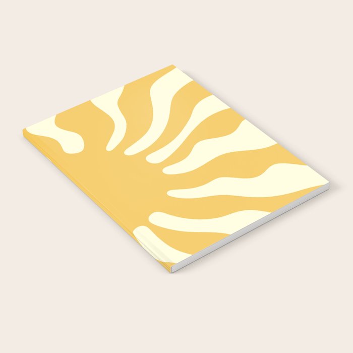 Sun Rays  \\ Vanilla Cream Beige & Lemon Cake Yellow Color Palette Notebook Gallery Image 2