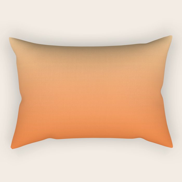 Orange Ombre Rectangular Pillow Gallery Image 2