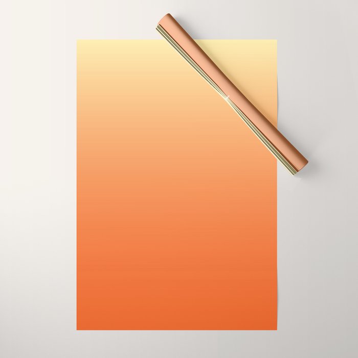 Orange Ombre Wrapping Paper Gallery Image 1