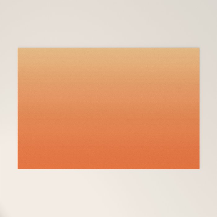 Orange Ombre Welcome Mat Gallery Image 1
