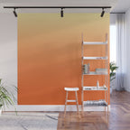 Orange Ombre Wall Mural Gallery Image 1