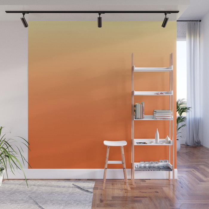 Orange Ombre Wall Mural Gallery Image 1