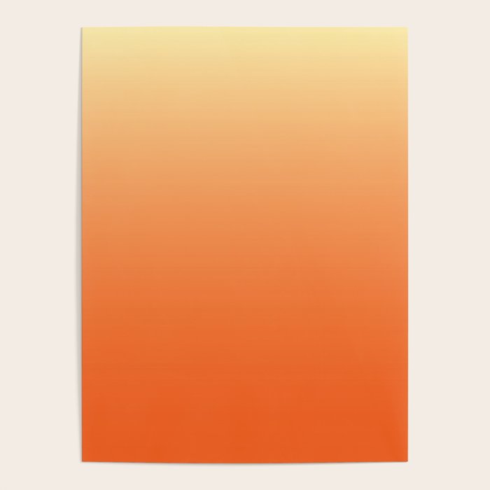 Orange Ombre Poster Gallery Image 4