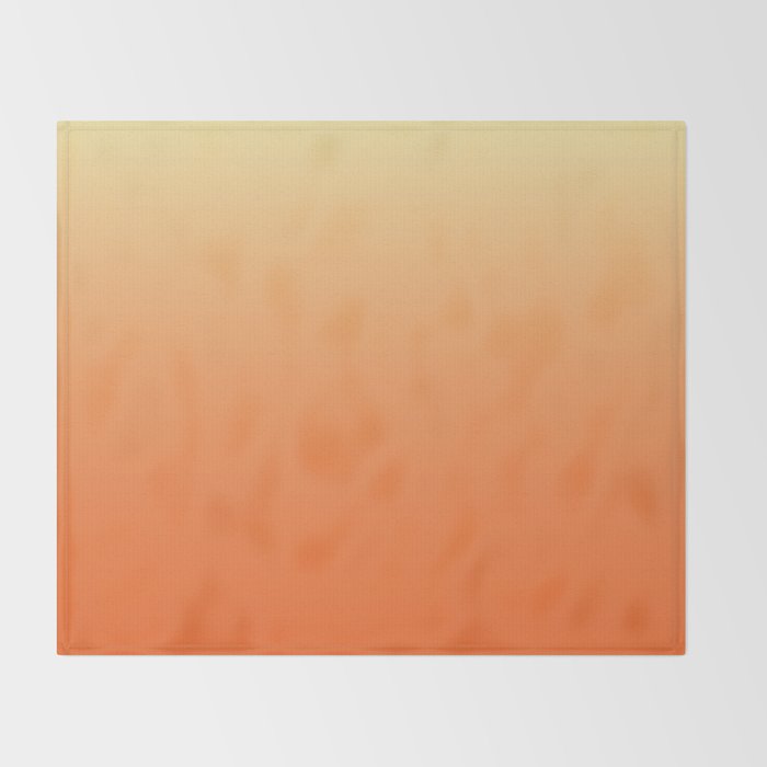 Orange Ombre Throw Blanket Gallery Image 2