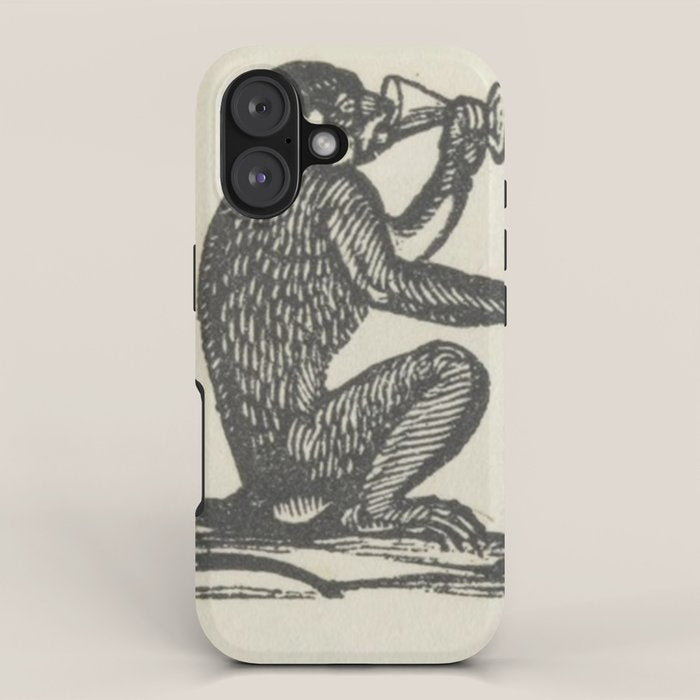 Drinking Monkey iPhone Case Gallery Image 1