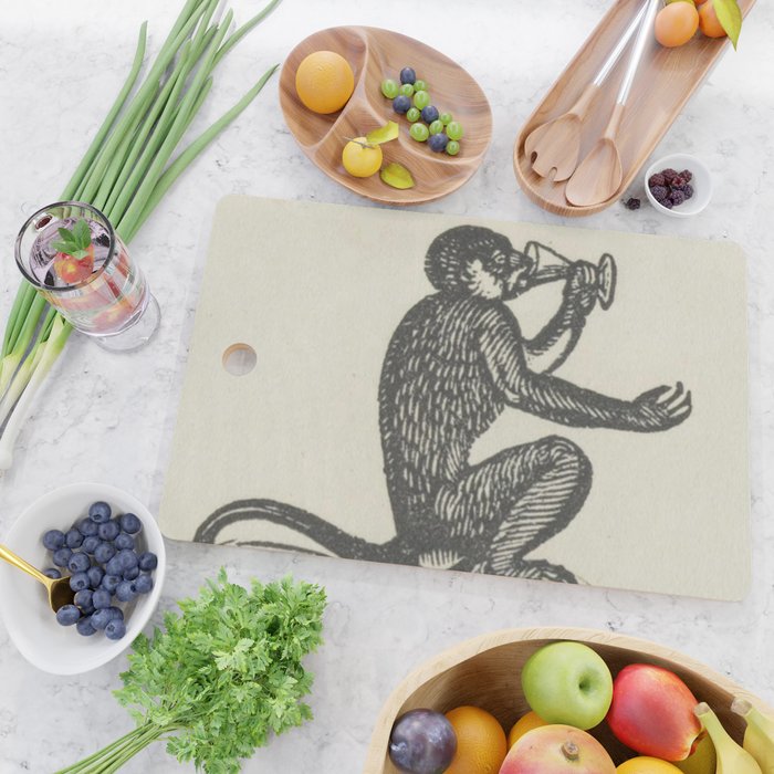 Drinking Monkey Cutting Board Gallery Image 2