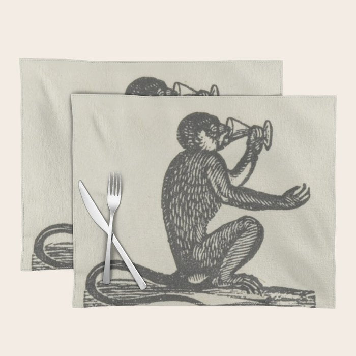 Drinking Monkey Placemat Gallery Image 1