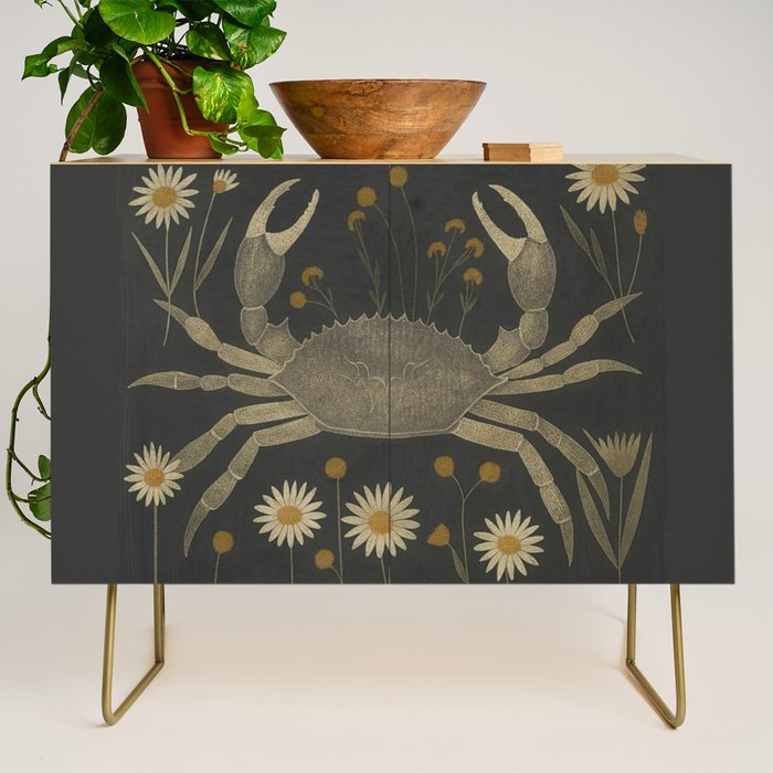 Crab with Daisies Credenza Gallery Image 1