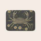 Crab with Daisies Bath Mat Gallery Image 1