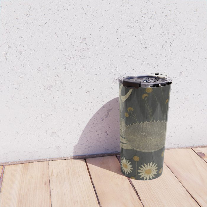 Crab with Daisies Travel Mug Gallery Image 4
