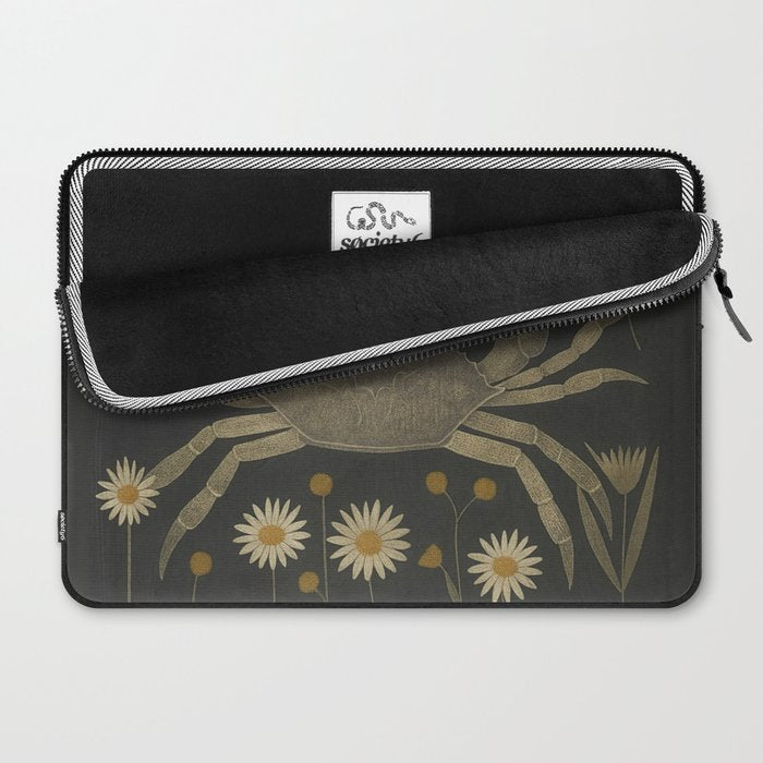 Crab with Daisies Laptop Sleeve Gallery Image 2