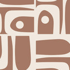 Midcentury Modern Piquet 4 Inspired by PANTONE 17 1230 Color of the Year Mocha Mousse Coffee Mug Gallery Image 2