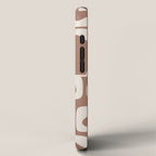 Midcentury Modern Piquet 4 Inspired by PANTONE 17 1230 Color of the Year Mocha Mousse iPhone Case Gallery Image 2