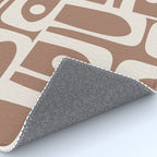 Midcentury Modern Piquet 4 Inspired by PANTONE 17 1230 Color of the Year Mocha Mousse Rug Gallery Image 4