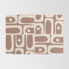 Midcentury Modern Piquet 4 Inspired by PANTONE 17 1230 Color of the Year Mocha Mousse Rug Gallery Image 2