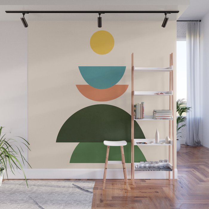 Abstract Shape Design Wall Mural Gallery Image 1