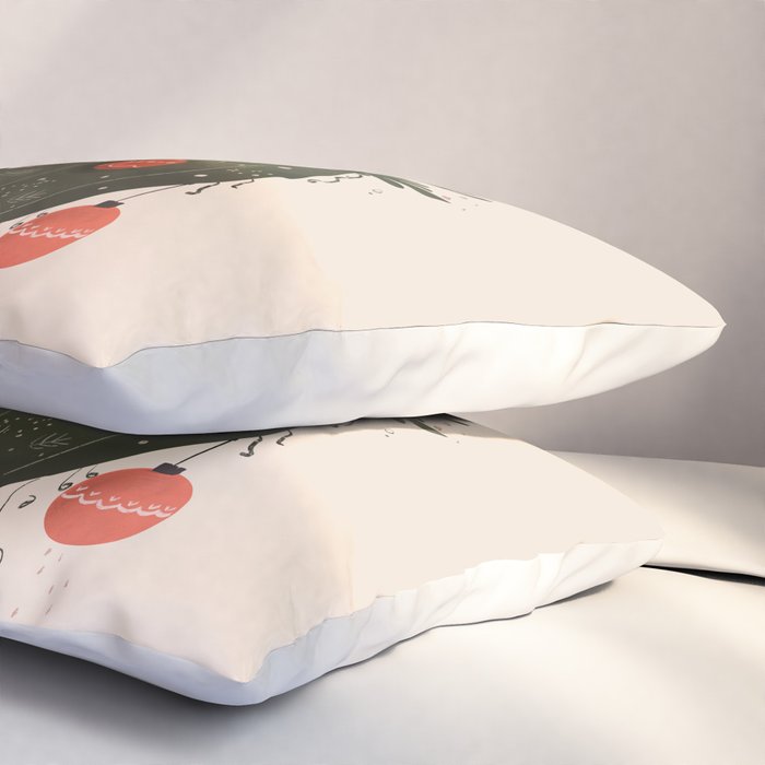 Festive Ho Ho Ho Bauble Pillow Sham Gallery Image 3