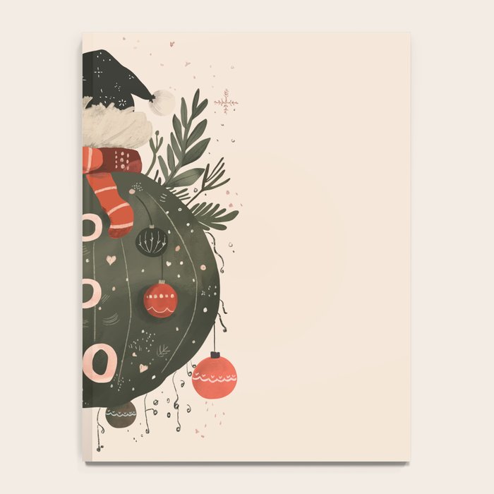 Festive Ho Ho Ho Bauble Notebook Gallery Image 4