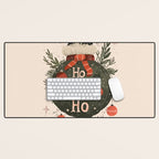 Festive Ho Ho Ho Bauble Desk Mat Gallery Image 1